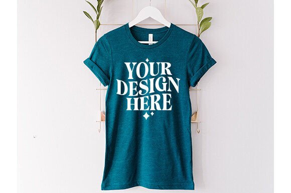 Bc3001 Hanging Heather Deep Teal Mockup