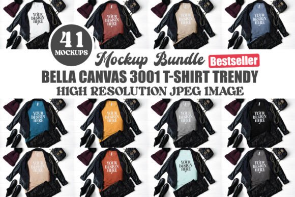 Bella Canvas 3001 Mockup: Premium Graphics for Product Mockups