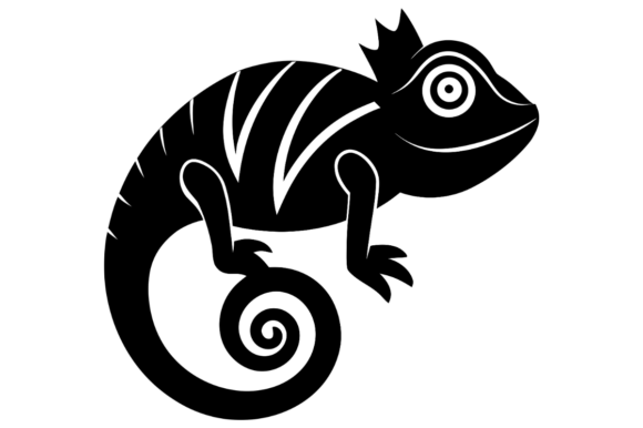 Chameleon Silhouette Graphics & Illustrations Review