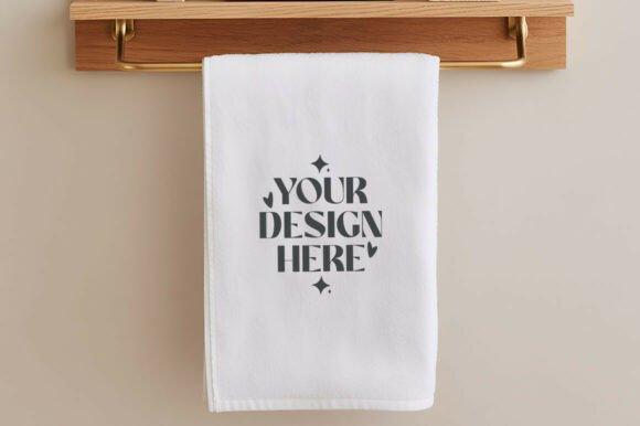 Christmas Kitchen Towel Mockup: Graphics & Product Mockups