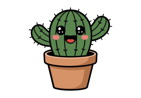 Cute Cactus Graphics: A Crafter's Review of This Illustration