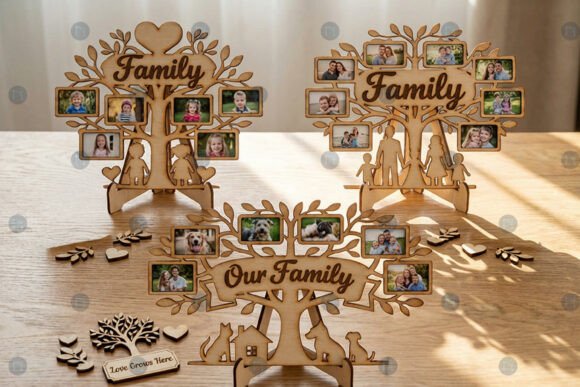 Family Tree Frame: Laser Cutting for Home Decor