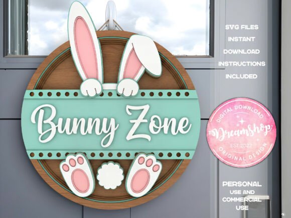 Happy Easter Bunny Zone Sign: Laser Cutting for Spring Amp
