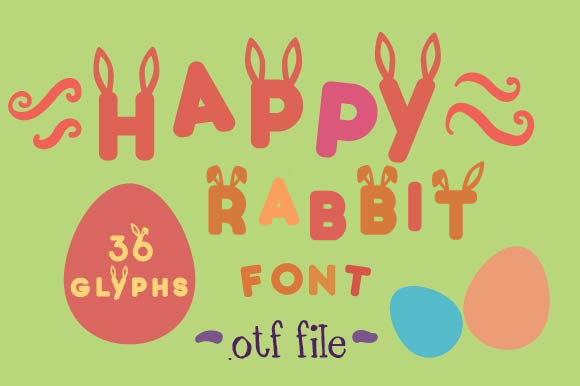 Happy Rabbit: Playful Fonts & Freebies for Blogs
