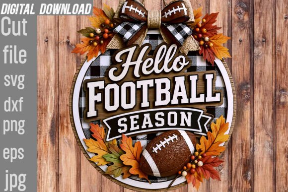 Hello Football Season: Fall Graphics & Print Templates