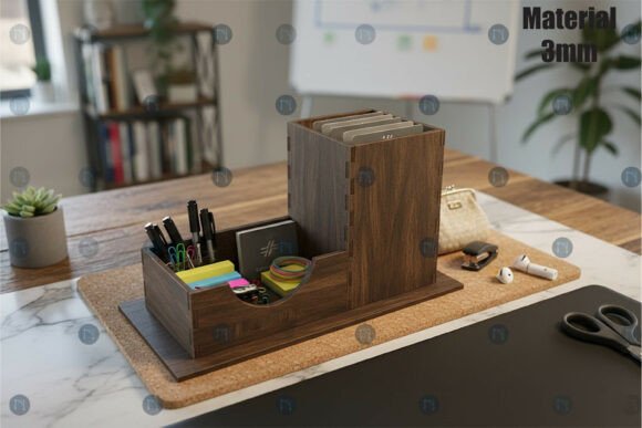 Laser Cut Card Holder with Organizer SVG: A Designer's Review