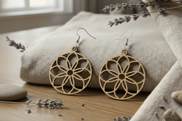 Laser Cutting Earrings: A Floral SVG Review