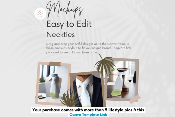Necktie Canva Frame Mockup: A Designer's Review