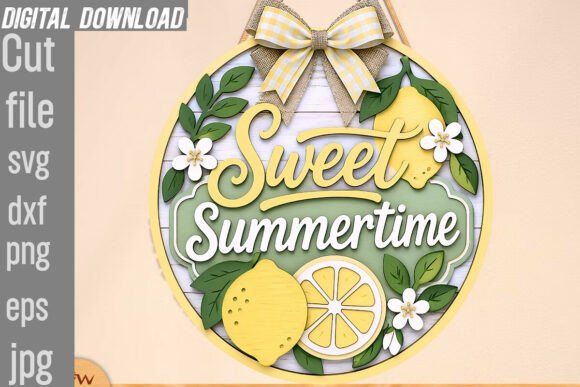 Sweet Summertime Lemons: Fresh Graphics & Print Templates
